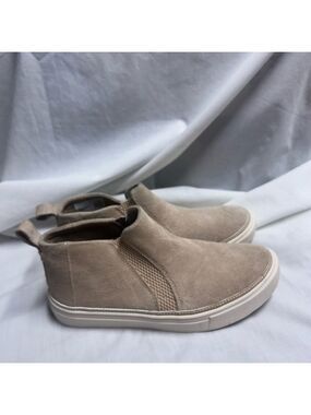Toms Womens Bryce Beige Suede Slip On Shooties Shoes 6